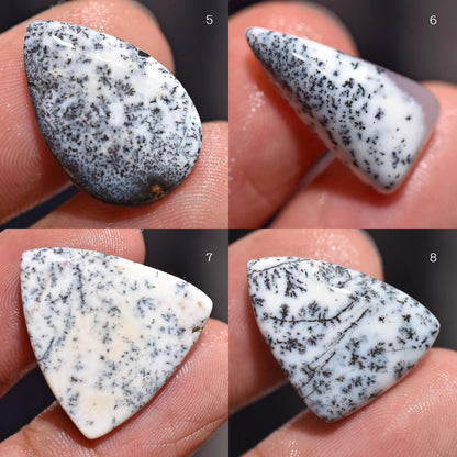 Rare Dendrite Agate Opal Gemstone - Unique Loose Cabochons