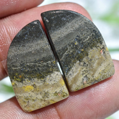 High-Quality Bumble Bee Jasper Cabochon - Loose Gemstones