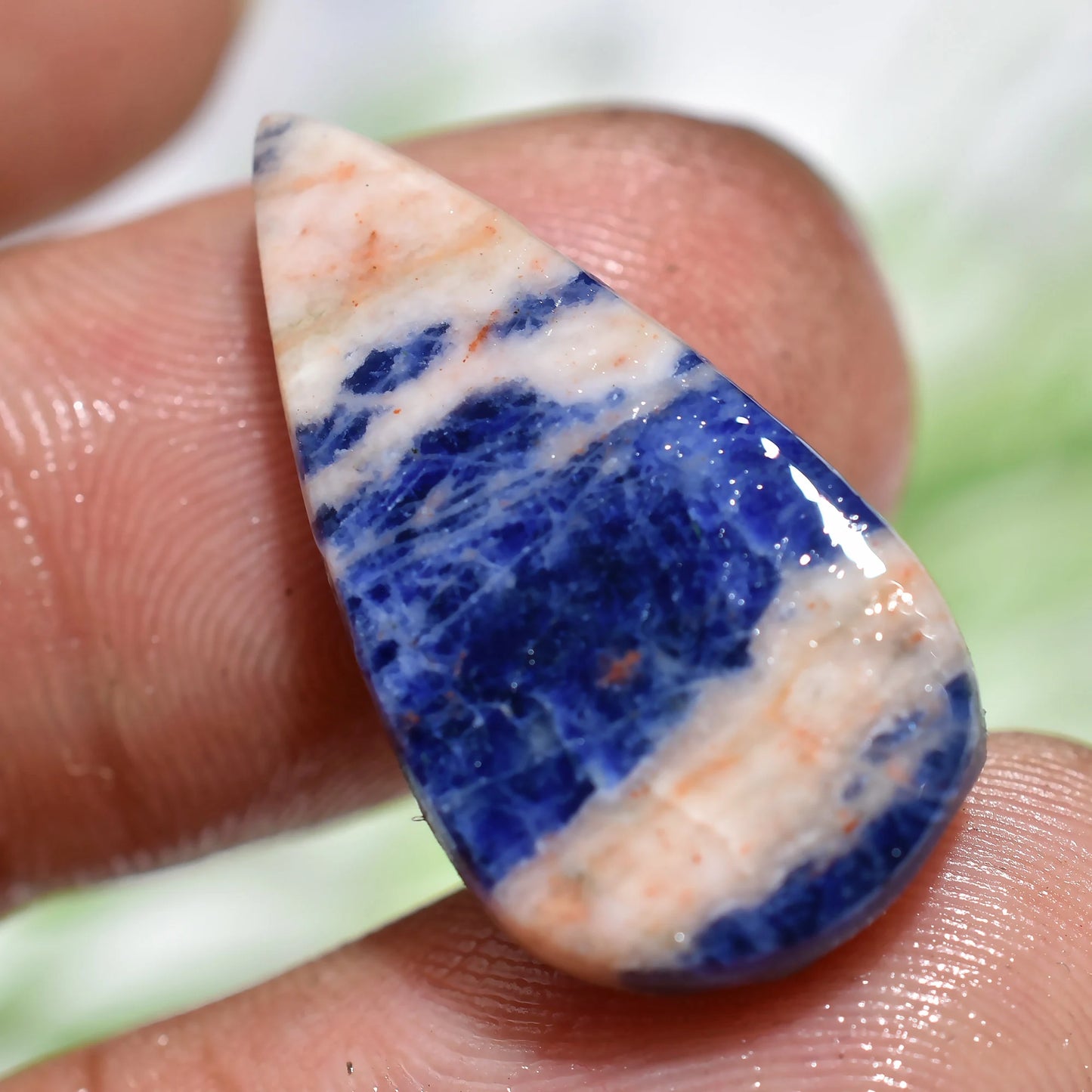 Blue Sodalite Gemstone Cabochons - Designer Loose Stones