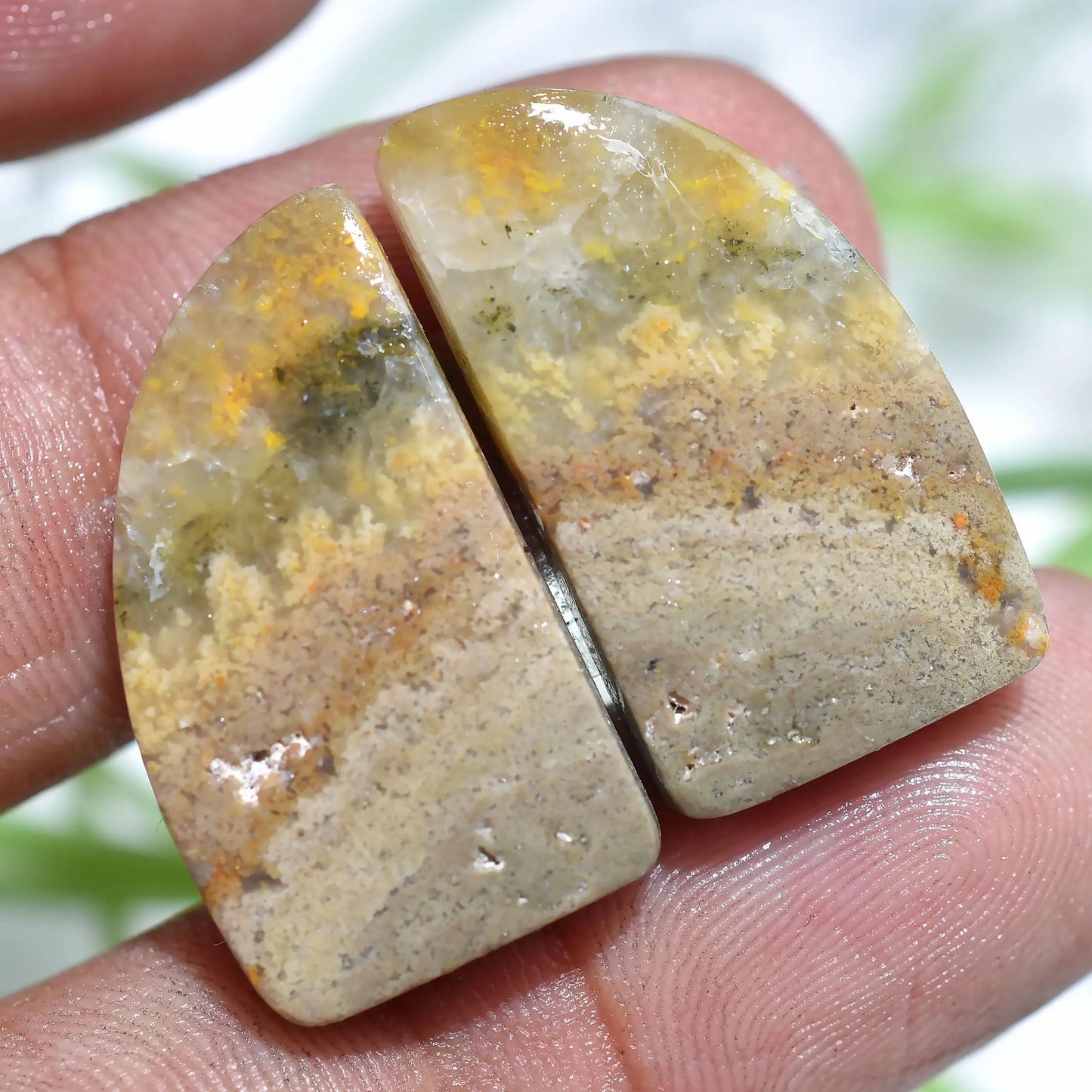 High-Quality Bumble Bee Jasper Cabochon - Loose Gemstones