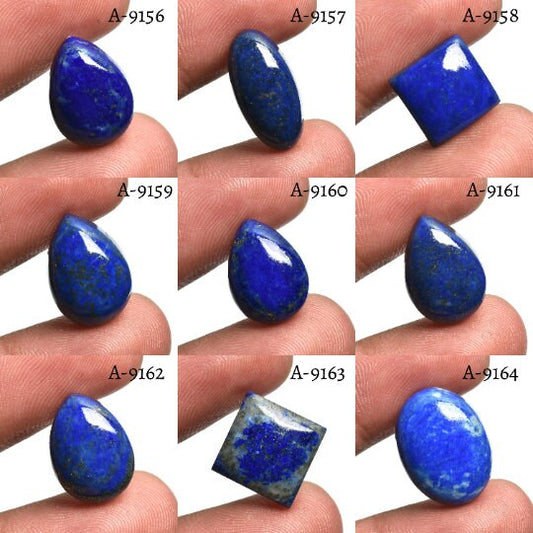 Natural Blue Lapis Lazuli  Cabochon - Mix Shaped Lapis Gemstone