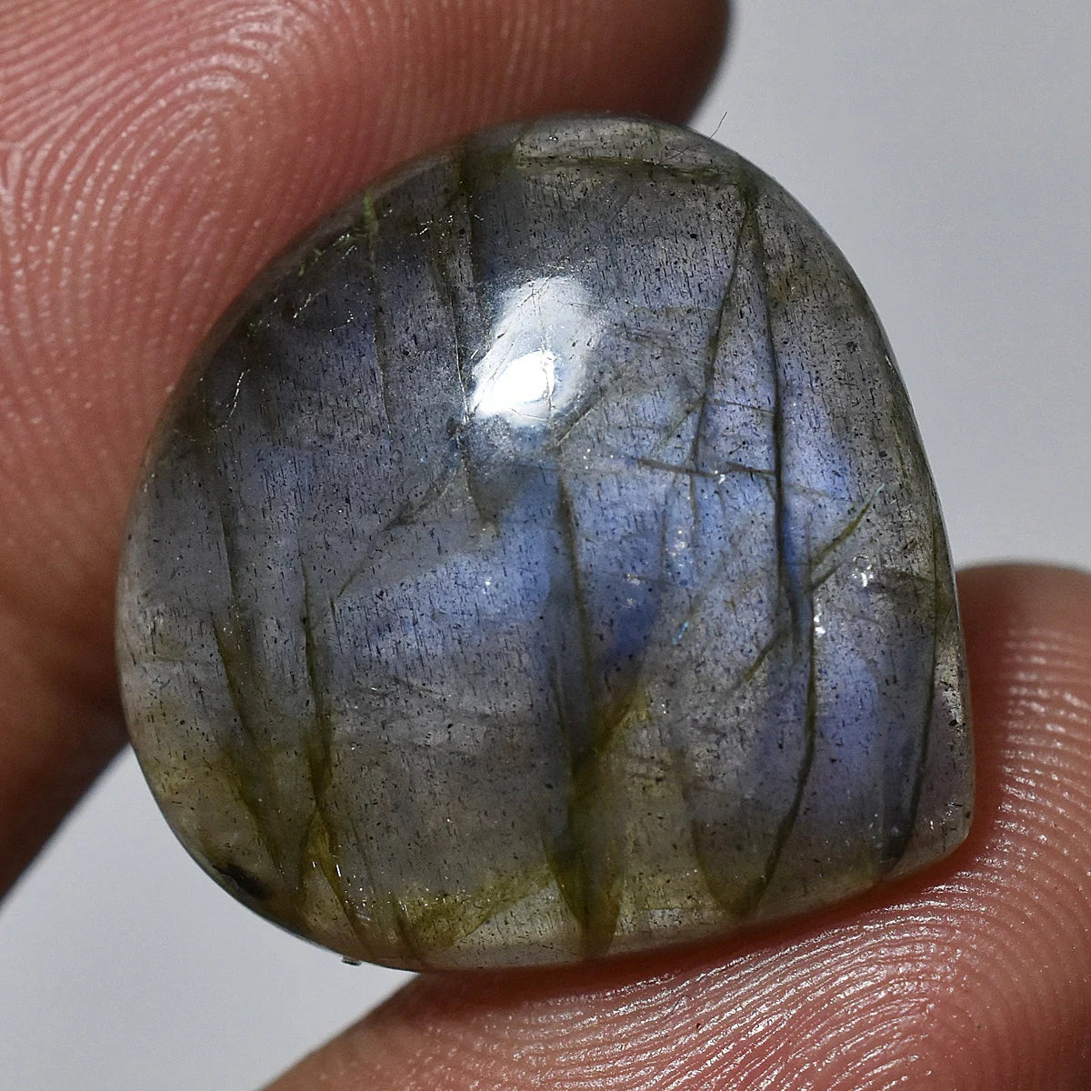 Multi Flashy Labradorite Cabochon - Pear Shape Gemstone