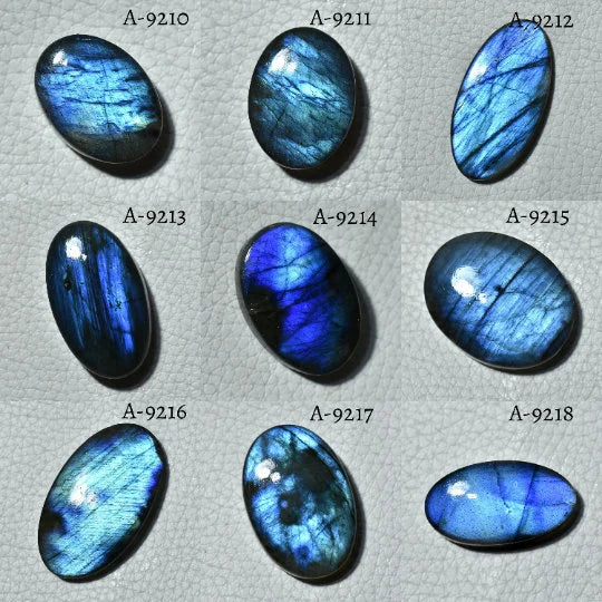 Fire Blue Labradorite Cabochon - Natural Gemstone