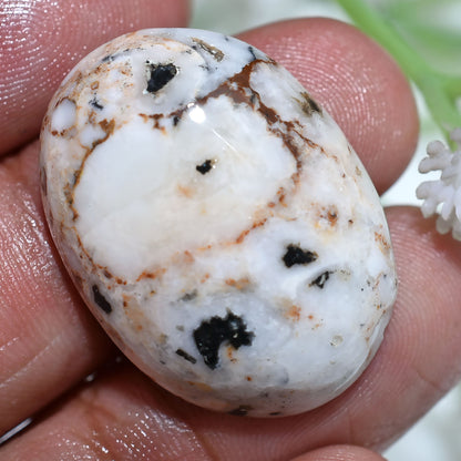 Wild Horse Cabochon - Oval Shaped Smooth Polished Magnesite Crystal for Pendants