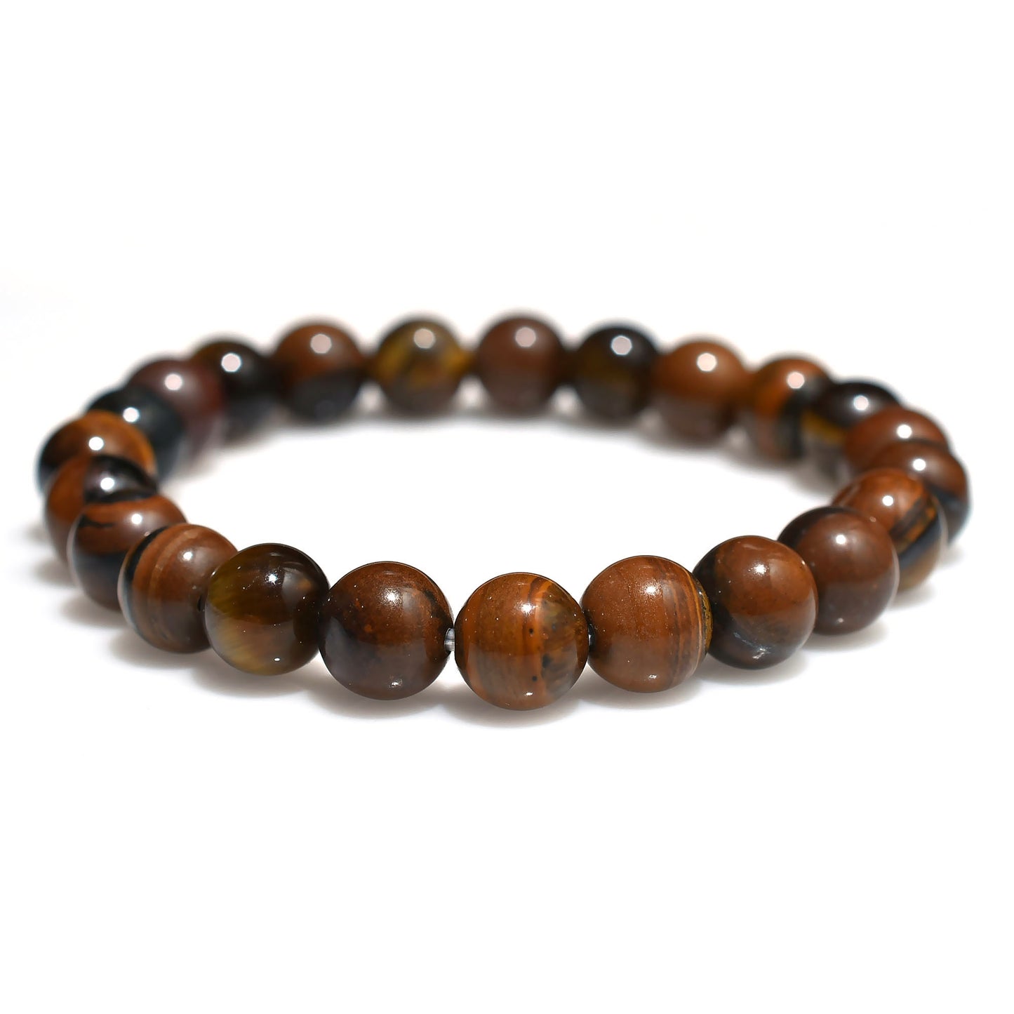 Yellow Tiger Eye Beads Bracelet | Natural Stone Stretch Bracelet