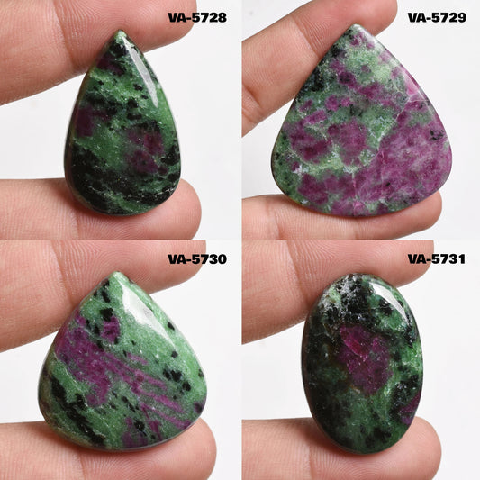 Beautiful Ruby Zoisite Cabochon - Oval & Pear Shaped Zoisite