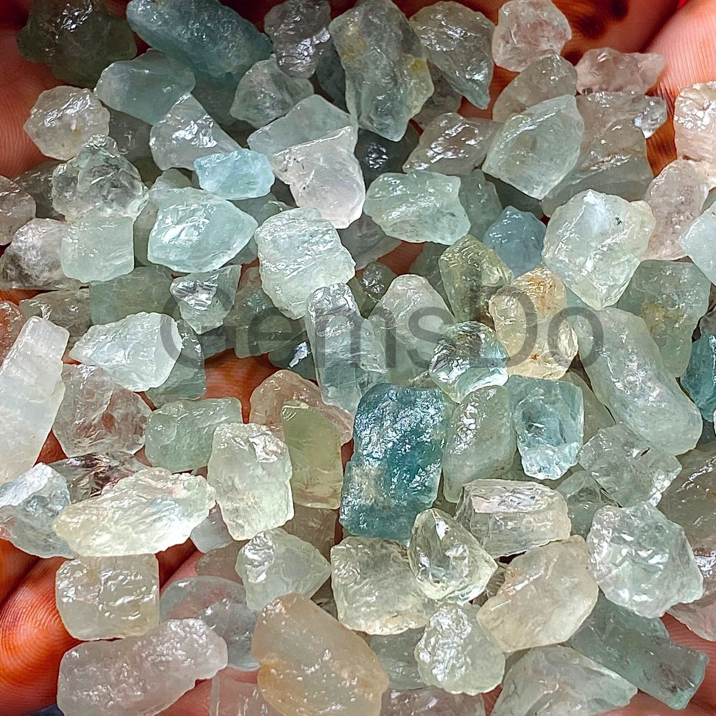 Aquamarine Rough Gemstone Lot, Raw Aquamarine Crystal,  8mm to 10mm Rough Stone