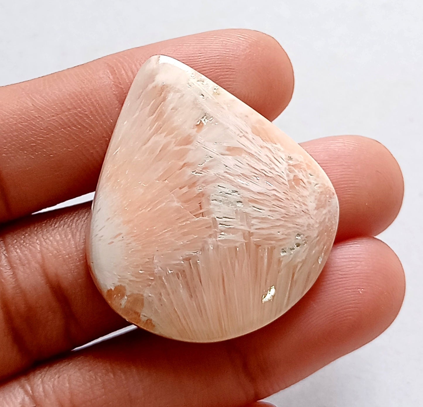 Scolecite Gemstone Loose Cabochon - Mix Shape Smooth Healing Crystal