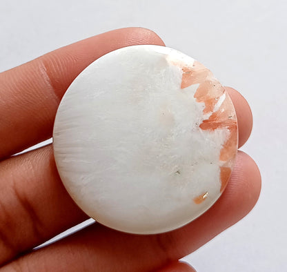 Scolecite Gemstone Loose Cabochon - Mix Shape Smooth Healing Crystal