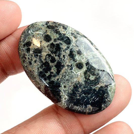 Natural Green Star Galaxy Jasper Cabochon - Loose Wholesale Cabochon