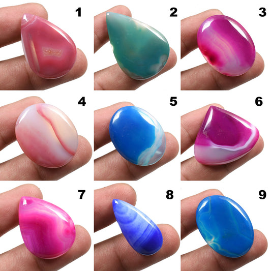 Multi Botswana Agate Gemstones – Mixed Shapes Cabochon