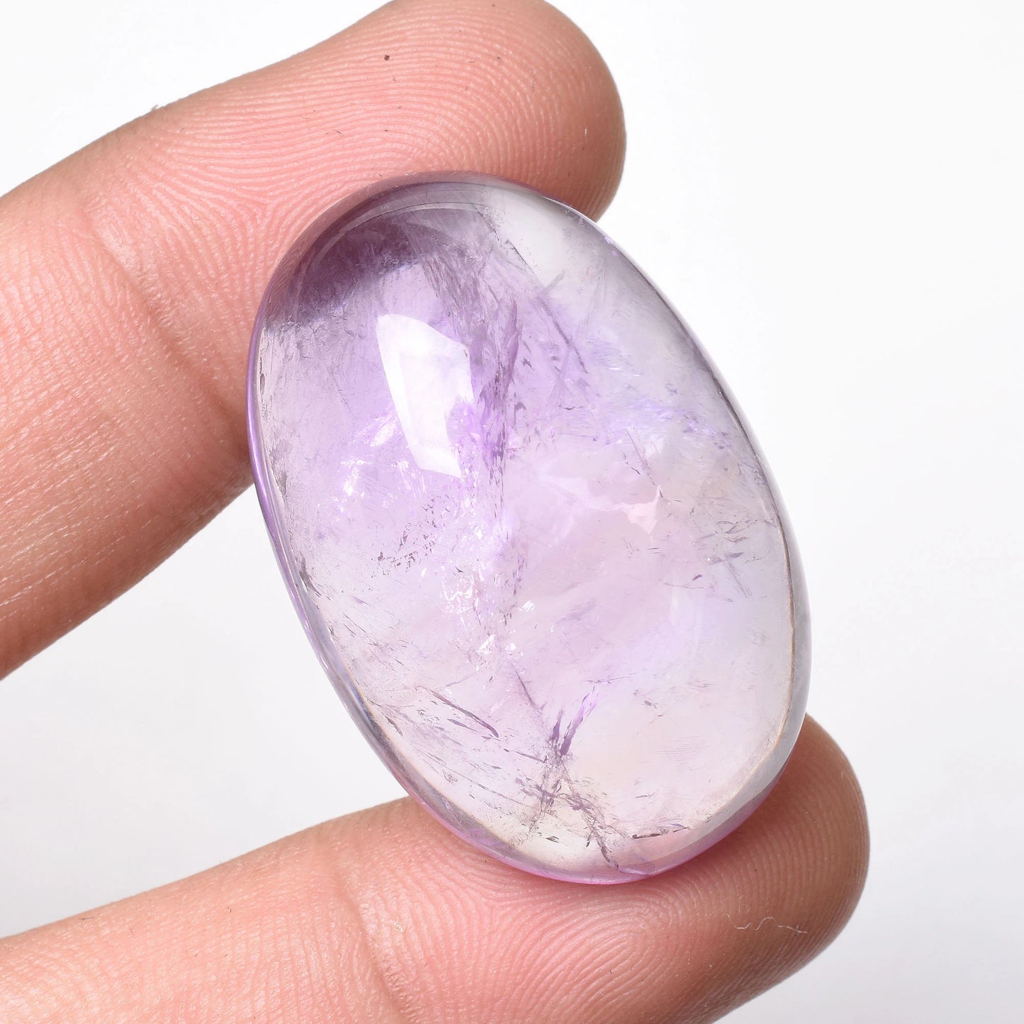 Wholesale Purple Amethyst Cabochons - Natural Loose Oval Shape Amethyst Stones