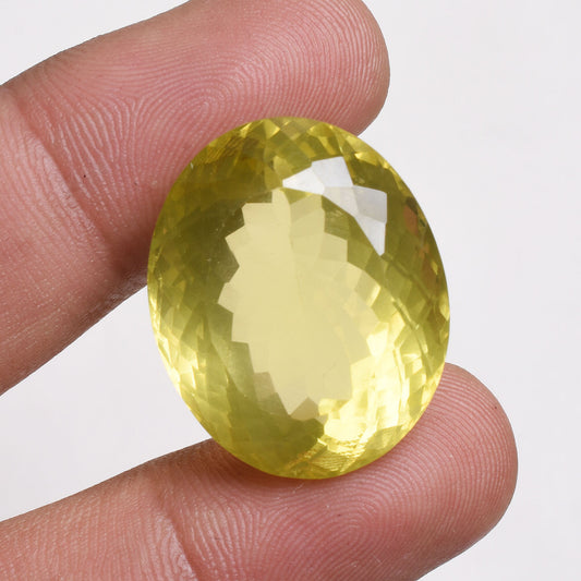 Natural Lemon Quartz Gemstone – Faceted Oval & Marquise Shapes for Rings