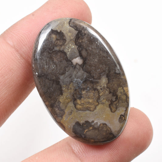 Natural Mountain Jasper Oval Gemstone – Loose Brown Jasper Cabochon Crystal