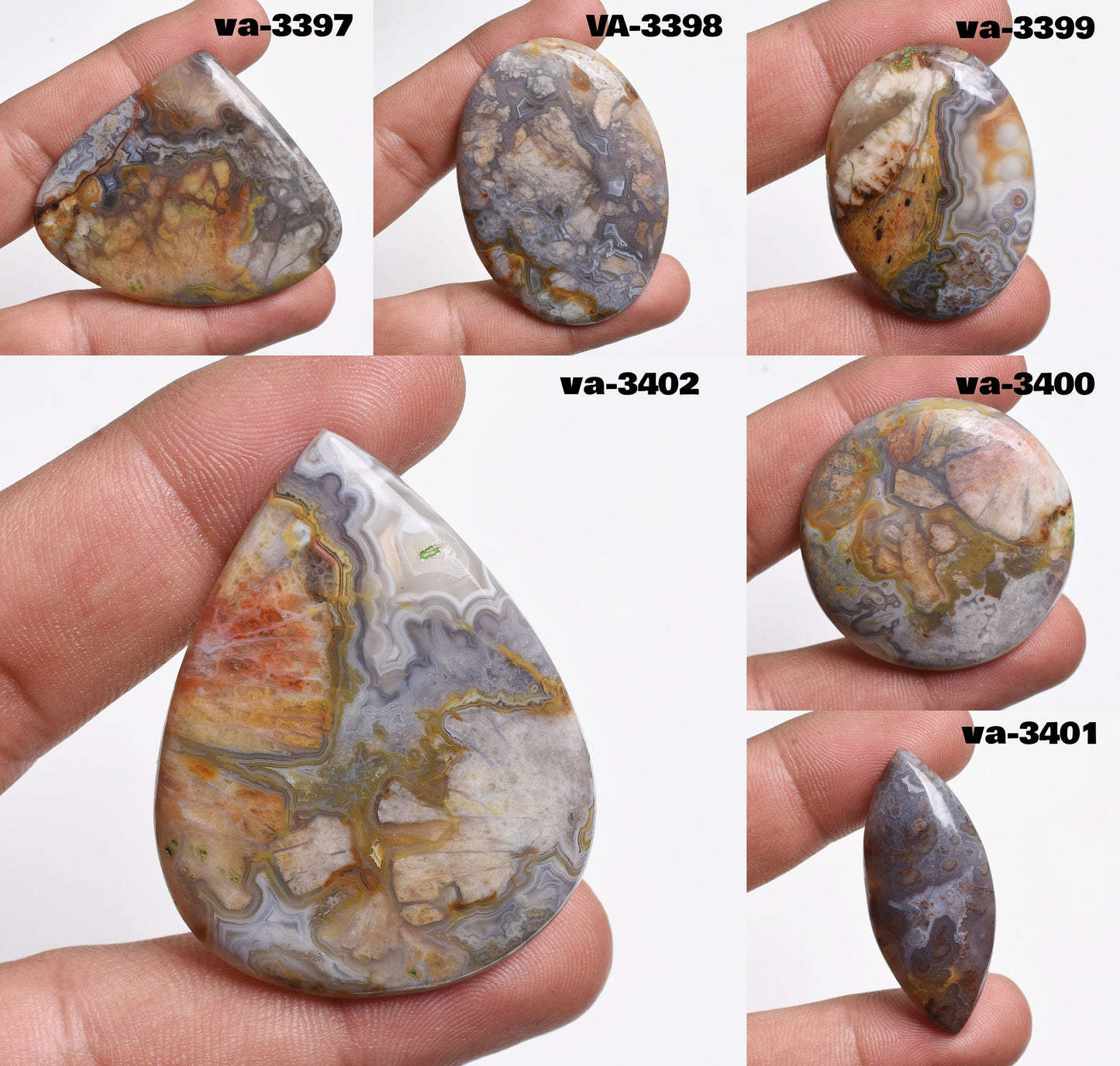 Natural Crazy Lace Agate Cabochons, Trendy Stone Jewellery, Wholesale Gemstone