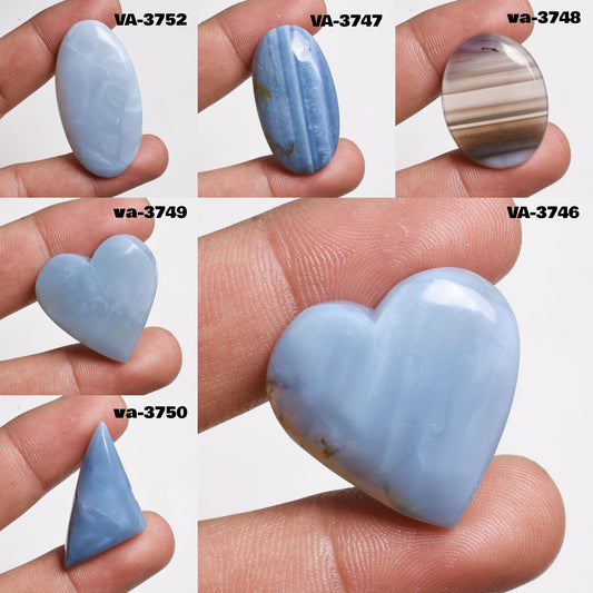 Amazing Owyhee Blue Opal Gemstone - Natural Cabochon, Healing Crystal