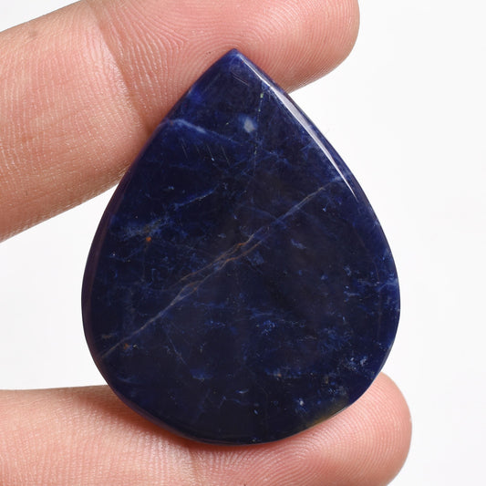 Blue Sodalite Loose Stone - Pear Shape, Healing Crystal Stone