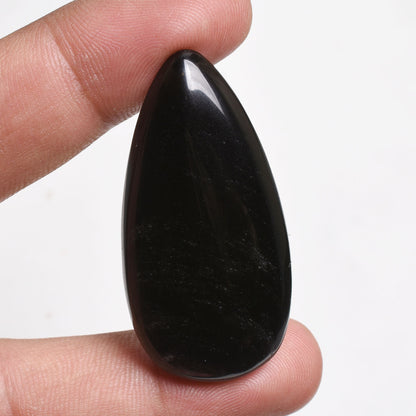 Natural Black Obsidian Cabochon - Polished Mixed Shape Crystal Gemstone