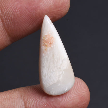 Designer Natural Pink Scolecite Cabochon – Handcrafted Smooth Gemstone at Wholesale Price