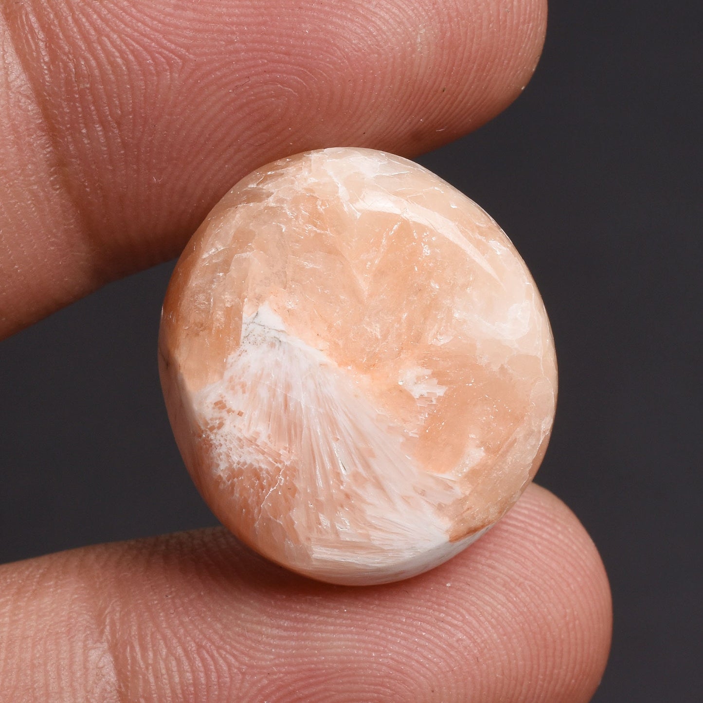 Designer Natural Pink Scolecite Cabochon – Handcrafted Smooth Gemstone at Wholesale Price