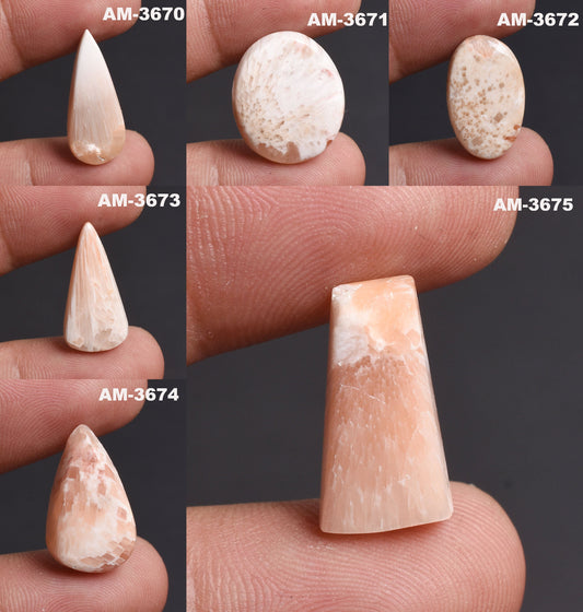 Scolecite Cabochon – Mix Shape Wholesale Loose Designer Gemstone