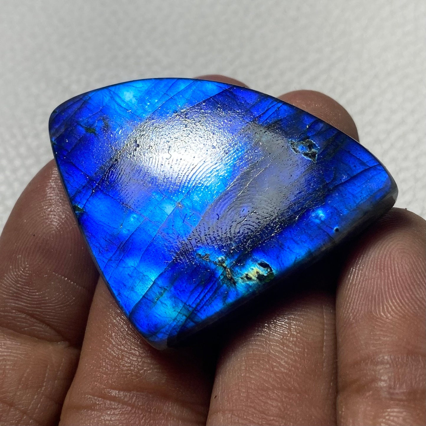 Flashy Blue Labradorite Cabochon – Natural Loose Gemstone