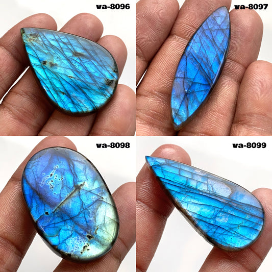 Blue Flash Labradorite Cabochon - Mixed Shape Loose Stones