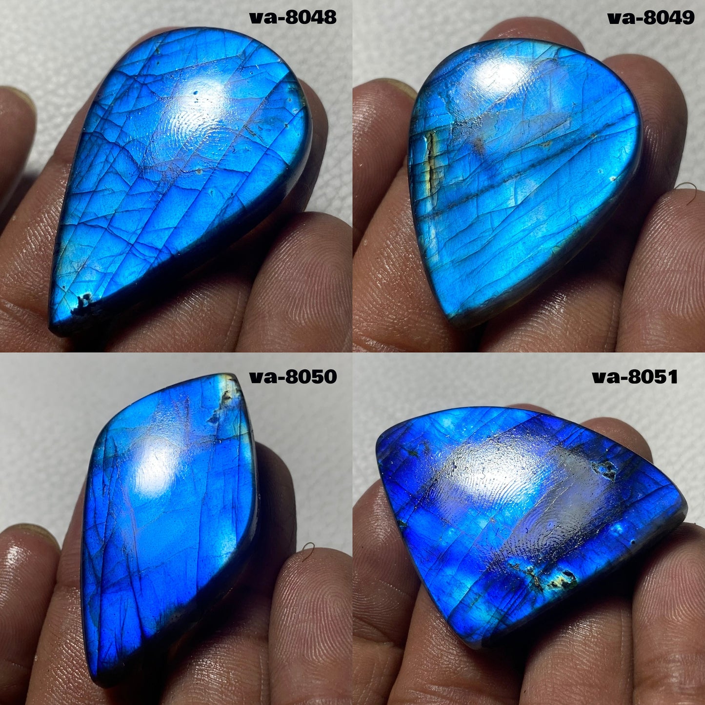 Flashy Blue Labradorite Cabochon – Natural Loose Gemstone