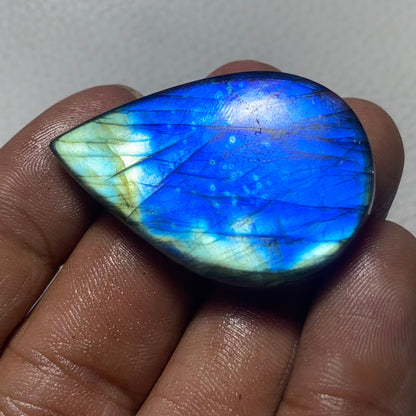 Amazing Blue Fire Labradorite Cabochon, Magical Healing Blue Crystal Gemstone