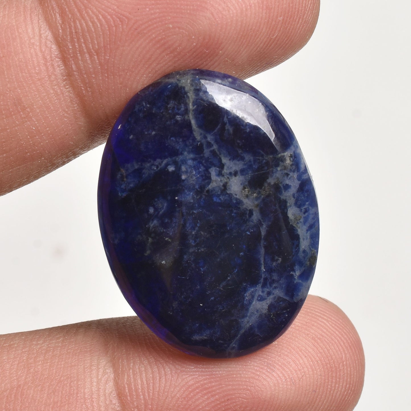 AAA+ Sodalite Gemstone Cabochon - Hand Polished Oval-Marquise Shapes for Jewelry Making