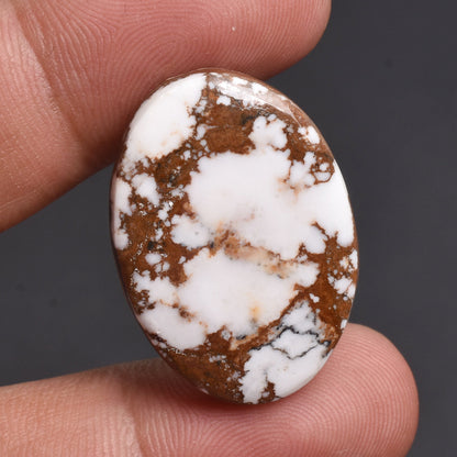 Wild Horse Magnesite Cabochon - Smooth Natural Gemstone in Oval, Pear Shapes