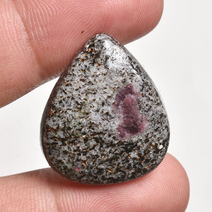 Natural Ruby Fall Gemstone - Flatback Smooth Stone