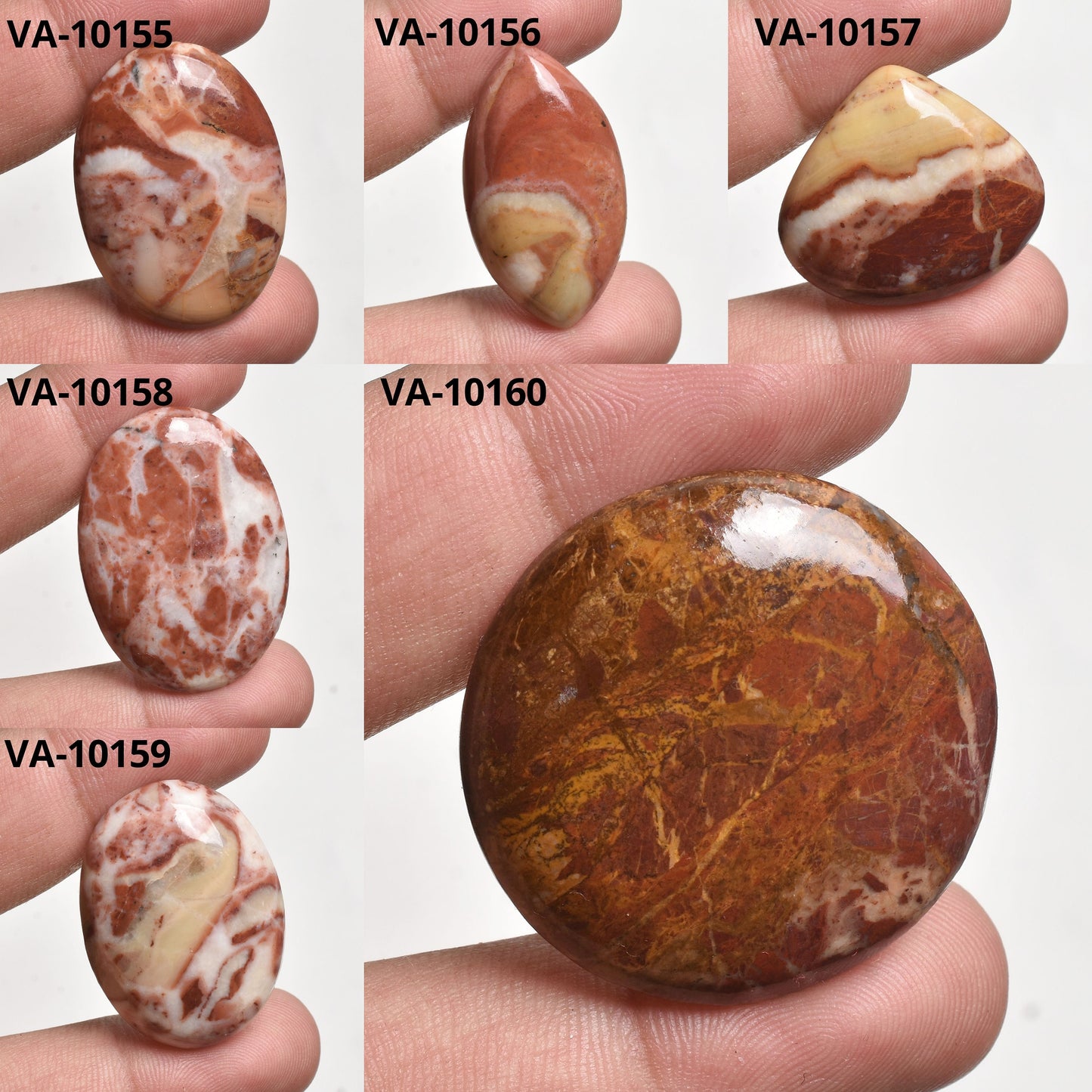 Top Quality Mookaite Jasper Cabochon Lot – Mixed Shapes Wholesale Gemstones