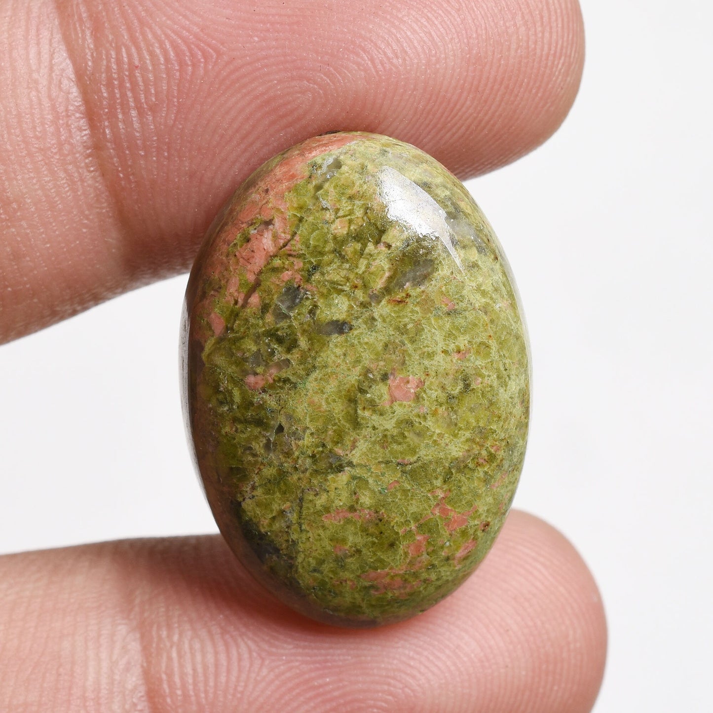 Unakite Cabochons – Natural Semi-Precious Gemstones for Jewelry Making