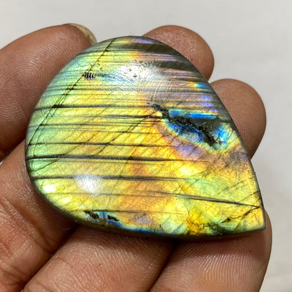 Flashy Multi Labradorite – Natural Loose Cabochon Healing Stone for Jewelry