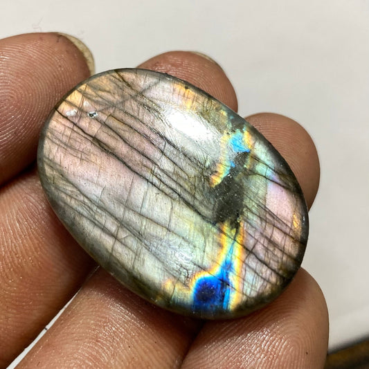 Flashy Multi Labradorite – Natural Loose Cabochon Healing Stone for Jewelry