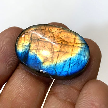 Natural Multi Fire Labradorite Gemstone - Mix Shape Hand-Polished Cabochon