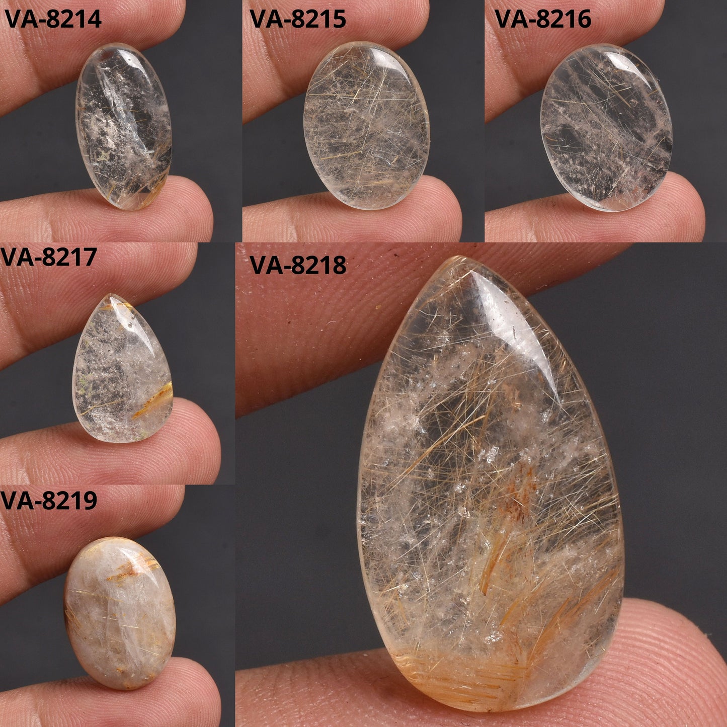 Golden Rutile Quartz Cabochon – Loose Gemstones