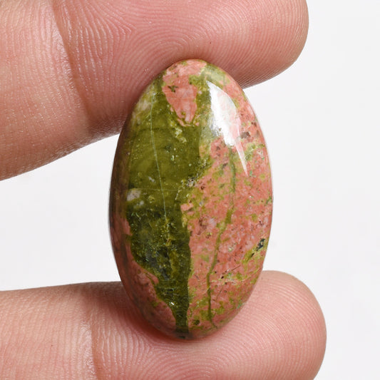 Green Unakite Cabochon - Mix Shaped, Smooth, Loose Flat back Stone