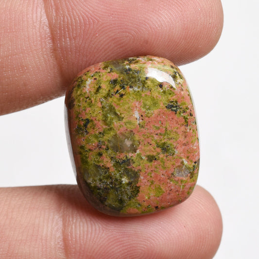 Natural Unakite Gemstone Cabochons - Oval Semi-Precious Stones