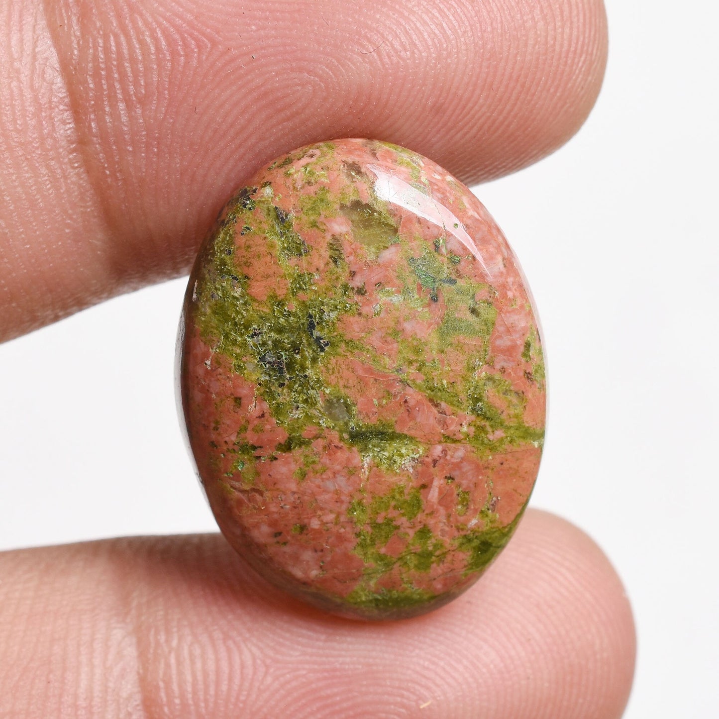 Amazing Quality Unakite Cabochons - Mix Shaped Smooth Gemstones