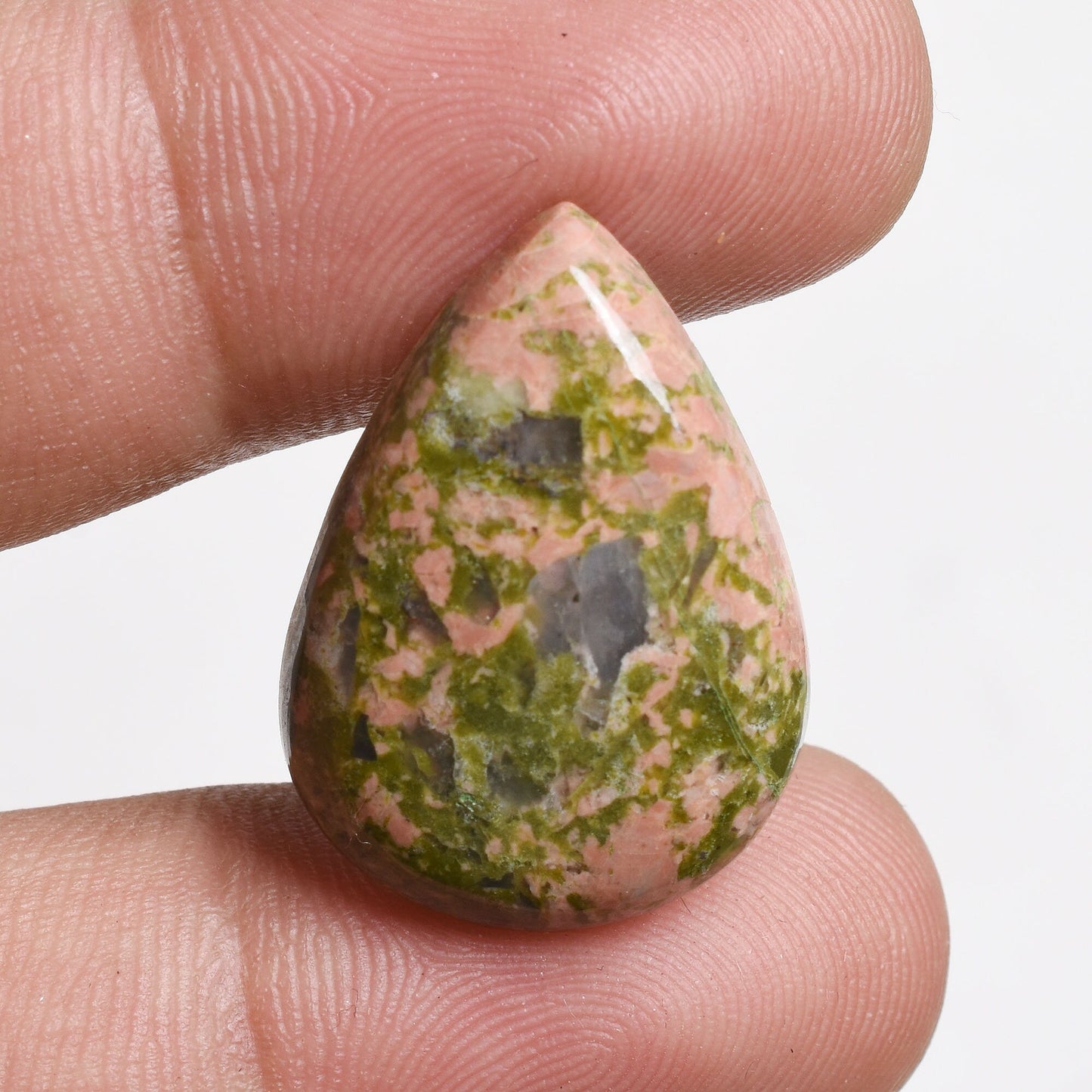 Unakite Cabochons – Natural Semi-Precious Gemstones for Jewelry Making