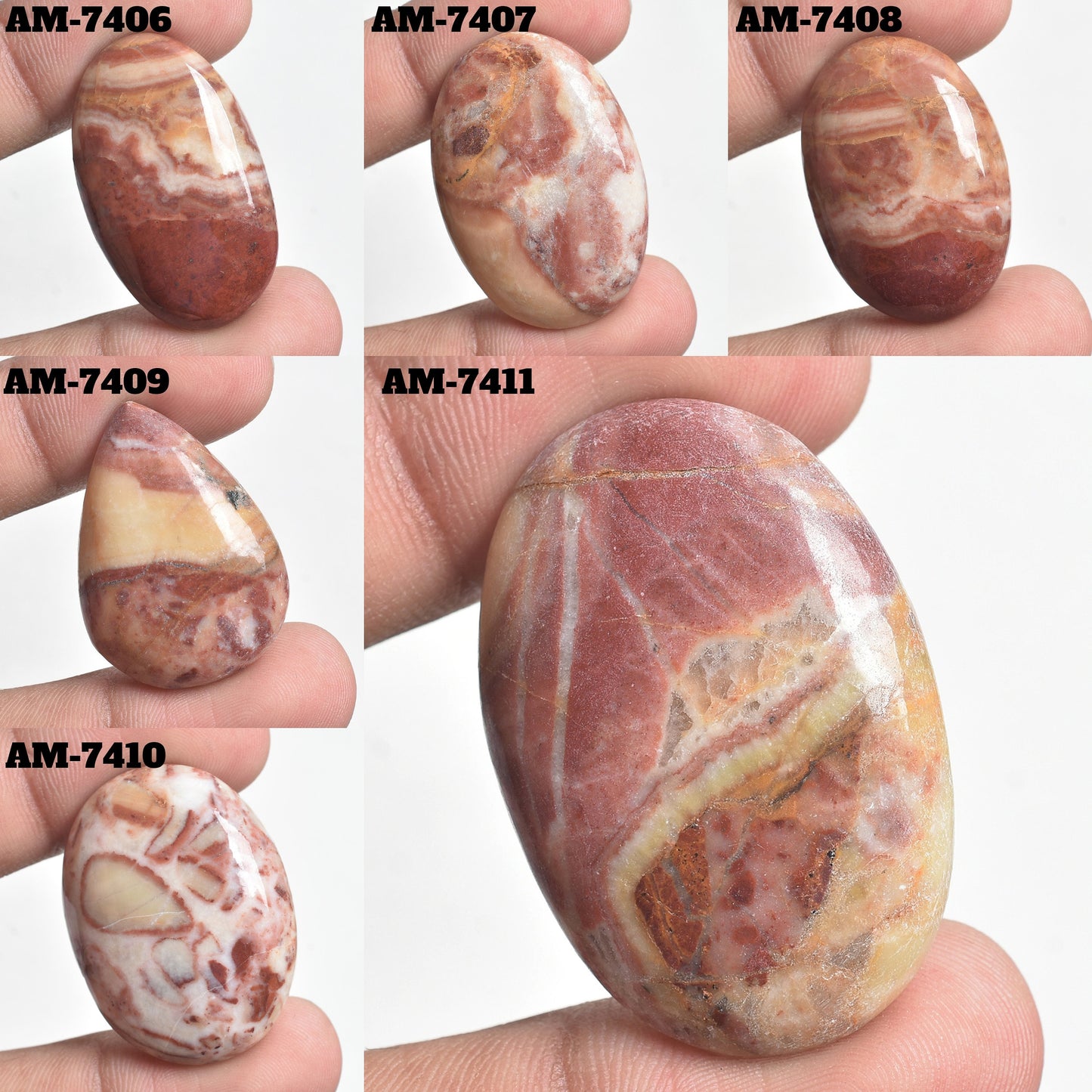 Designer Mookaite Jasper Cabochon – Natural Mookaite Jasper in Mixed Shapes, Loose Gemstone for Jewelry Making