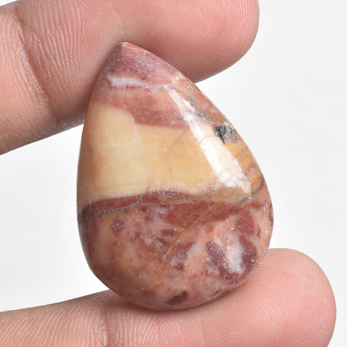 Designer Mookaite Jasper Cabochon – Natural Mookaite Jasper in Mixed Shapes, Loose Gemstone for Jewelry Making