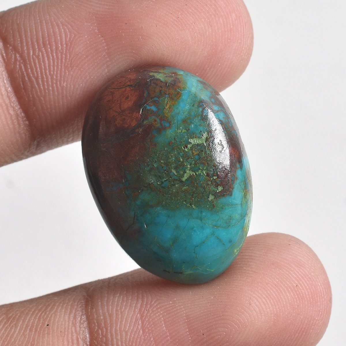 Chrysocolla Oval Cabochons – Natural Loose Gemstones for Jewelry Making