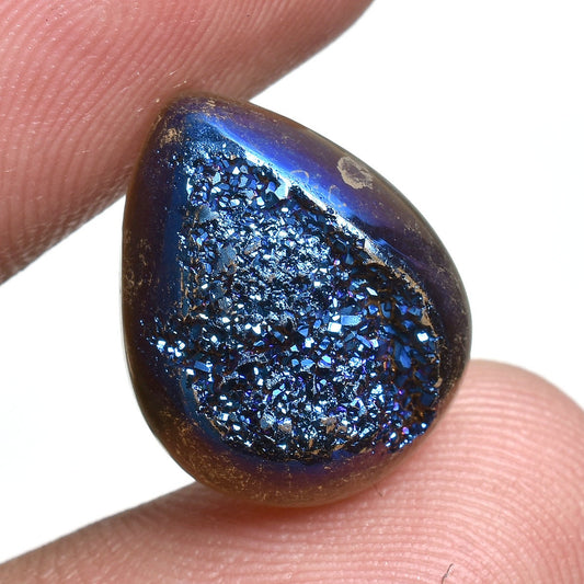 Coated Titanium Druzy Cabochon – Loose Wholesale Druzy Crystal Gemstone