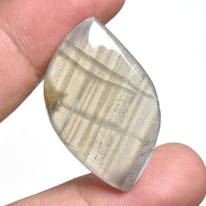 Natural Banded Agate Cabochon – Mixed Shape Blue Banded Loose Gemstone