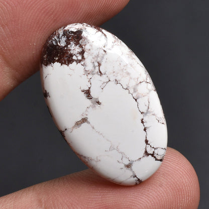 White Wild Horse Gemstone – Oval & Pear Shapes Wild Horse Stone