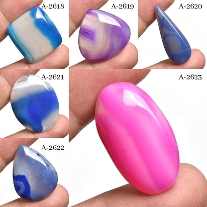 Multi-Color Botswana Agate - Wholesale Loose Agate Stones for Jewelry & Pendant Making