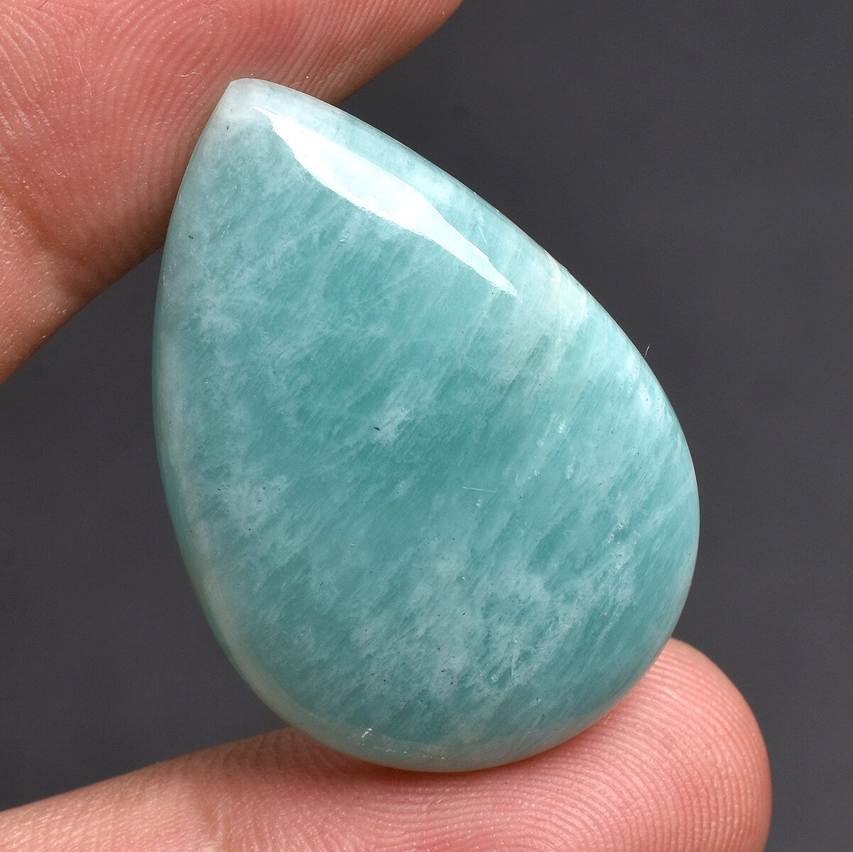 Good Quality Amazonite Cabochon - Blue Amazonite Loose Crystal, Oval & Pear Shaped Gemstones